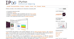 Desktop Screenshot of ipython.org